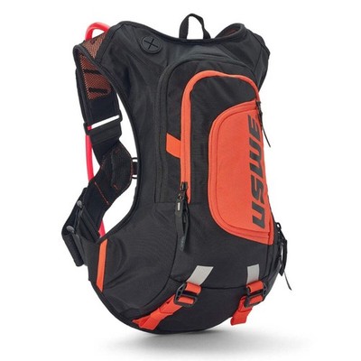 USWE Moto Hydro 8l Dirt Bike Trinkrucksack - Schwarz/Orange - Gebraucht 5208090038