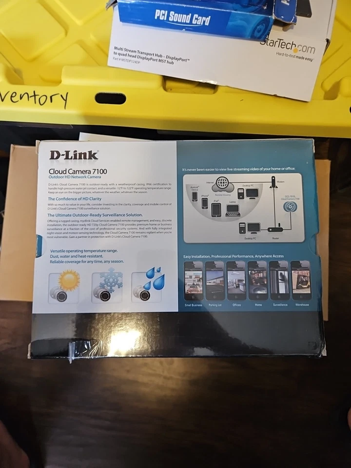 D-Link DCS-7010L HD Network Outdoor Camera  Color  Bullet NIB Sealed $269 Retail - Image 2 of 3