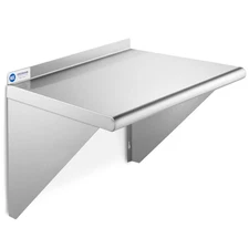 NSF Stainless Steel 18" x 24" Commercial Kitchen Wall Shelf Restaurant Shelving