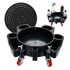 Car Wash Bucket Dolly, 5 Gallon Bucket Grit Trap, Removable Bucket Dolly,