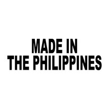 Made In The Philippines Filipino Decal Sticker Black Die Cut Vinyl