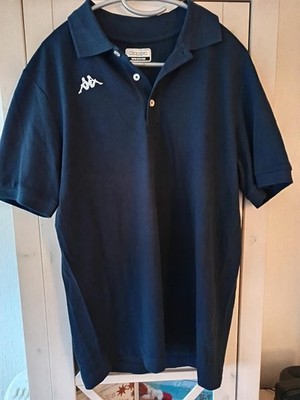 Poloshirt von Kappa Dunkelblau mit Logo NEU: 22,99  Gr. Medium empfehle Gr. 40