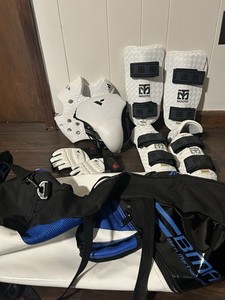 Moota Taekwondo Set - Shin Guards,Arm Guard,Gloves,Belt+BMA Bag - WT Approved