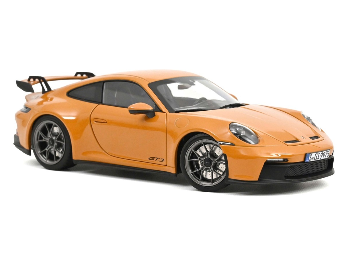 2021 PORSCHE 911 GT3 BAHAMA YELLOW 1/18 DIECAST MODEL CAR BY NOREV