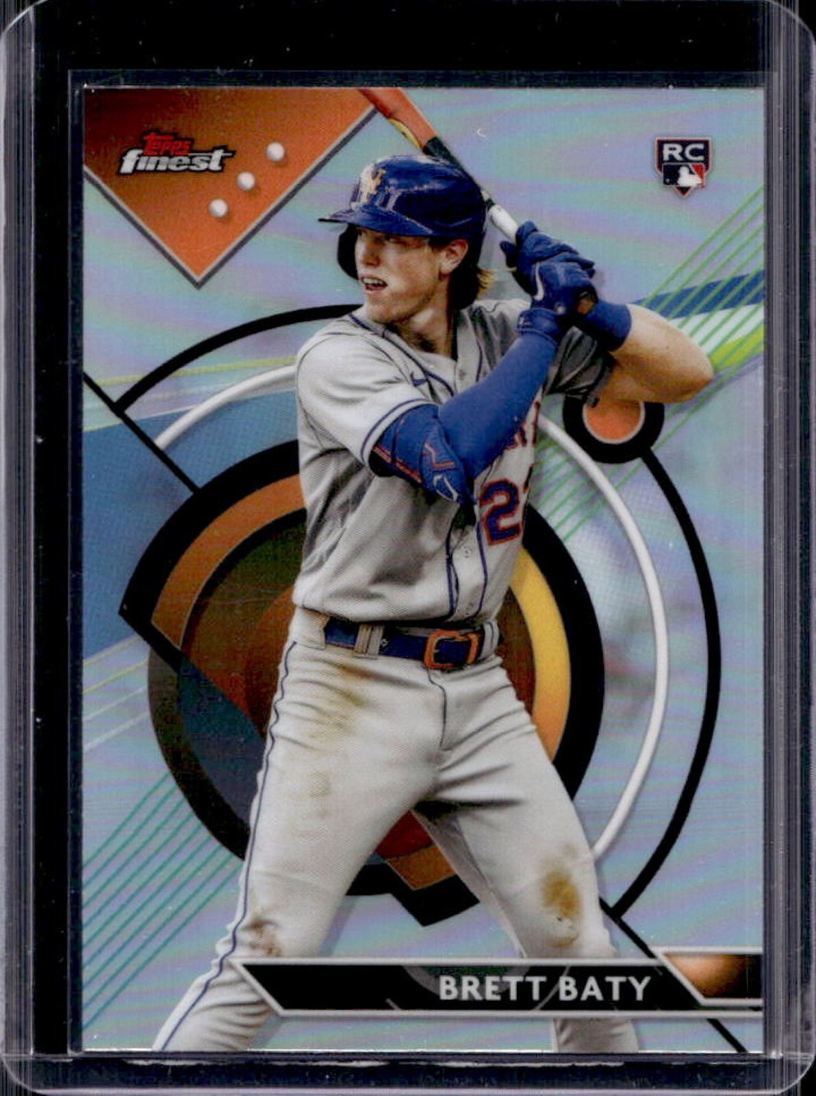 2023 Topps Finest Brett Baty RC Refractor Rookie #40 Mets