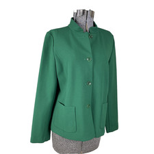 Talbots Green Band Collar Blazer Size 6