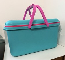 Vintage 1990s Y2K Eagle Craftstor Sewing And Craft Storage Tote With Tray