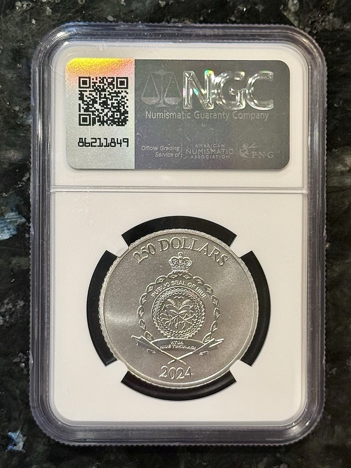 2023 Niue 1 oz Platinum Tree of Life PF70 RP NGC Only 333 Minted Ultra Rare - Image 2 of 2