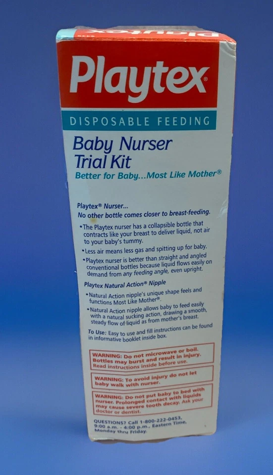 🍼Biberón de colección Playtex Orig Nurser FLATTopple Drop-In8oz ENVÍO GRATUITO🍼Amarillo Foto 4 de 4