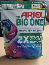 Ariel Washing Machine Laundry Detergent 29 Pods Big One, 2x Stain &odour. colour