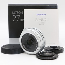 Voigtlander Ultron 27 mm f/2 argento per obiettivo Fujifilm attacco X [ottimo come nuovo]