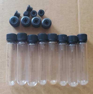 Centrifuge Tubes 10 ml Polysulfone Round Bottom with (4extra) Cap Assemblies (8)