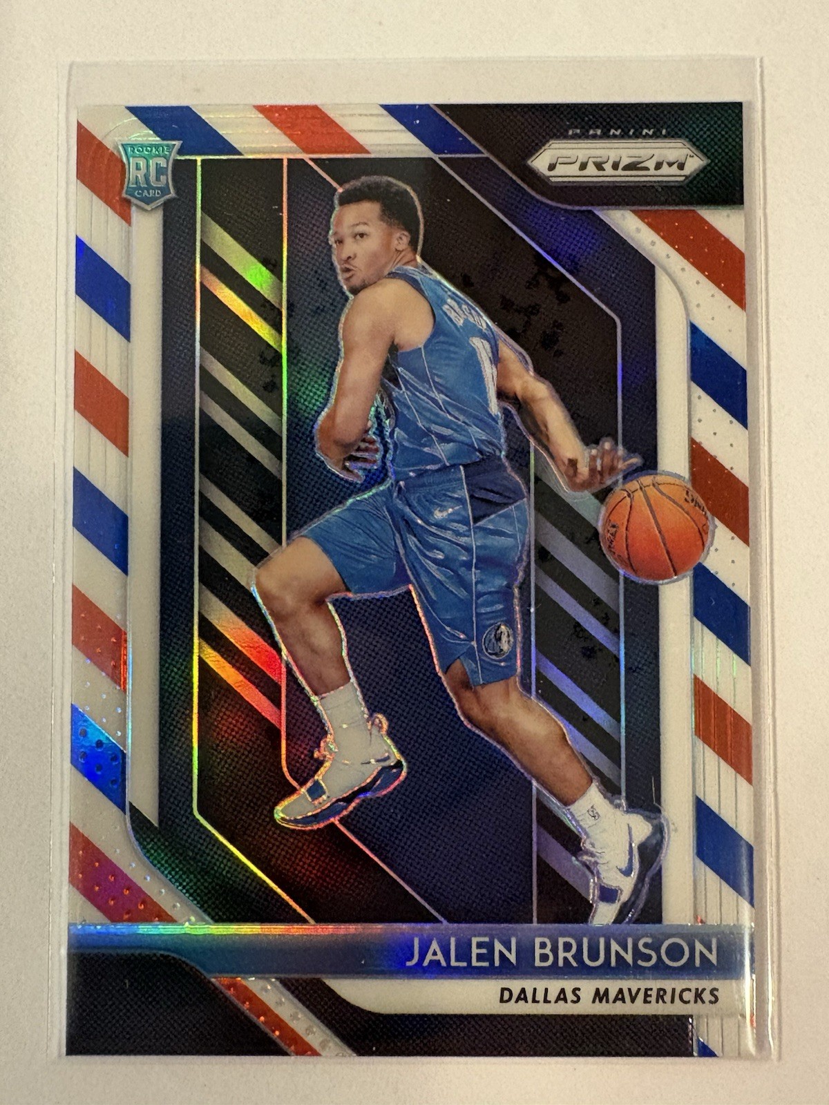 2018-19 Panini Prizm - Jalen Brunson #250 Red White & Blue Prizm (RC) Rookie