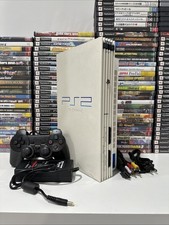 Sony PlayStation 2 PS2 WHITE Console Bundle –Controller / Cables / Tested image