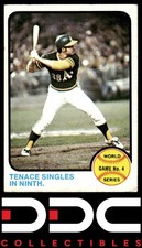 1973 Topps #206 World Series Game No. 4: Tenace Singles in Ninth Excellent
