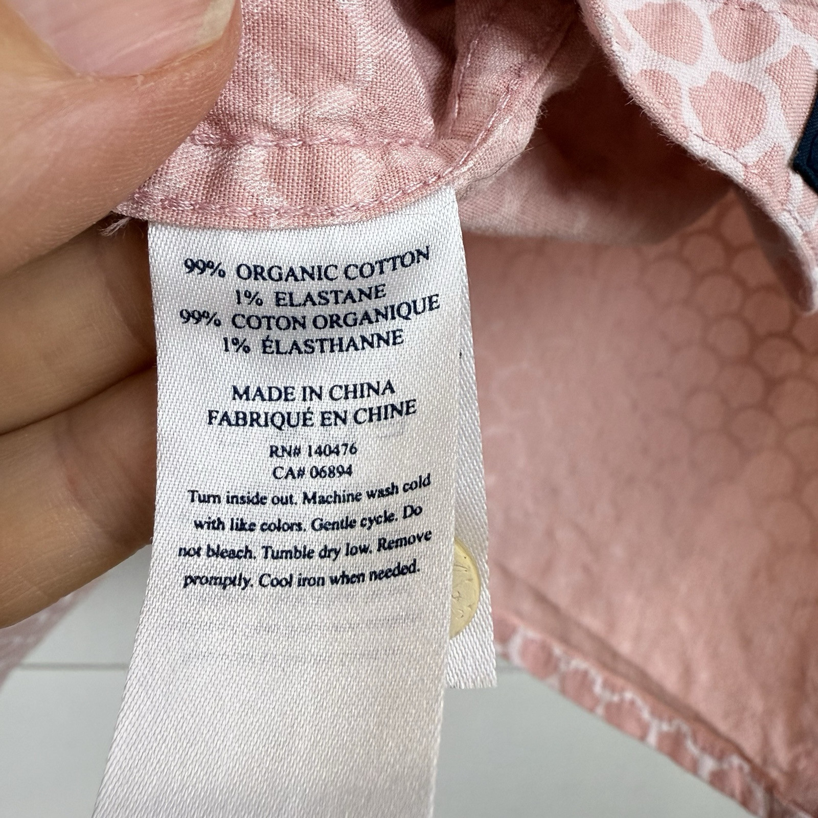 FAHERTY PLAYA FISH SCALE ROSE STRETCH SHORTSLEEVE… - image 7