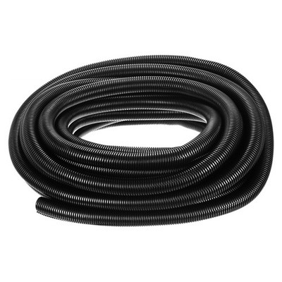 7/8 Inch x 50 Ft Split Wire Loom Tubing  Guard Convoluted Flex Black