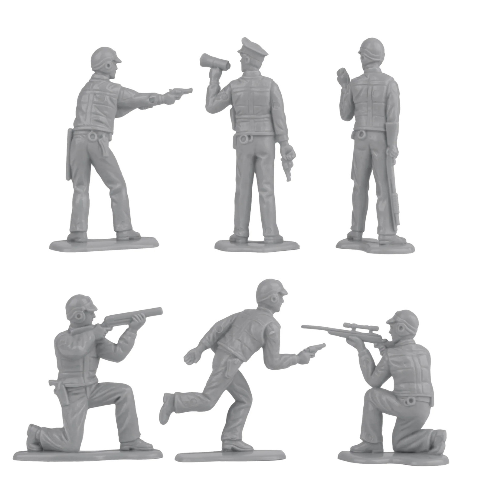 Tim Mee Processed Plastic Gray M41 Walker Bulldog Tank SWAT Timmee Army Men Set