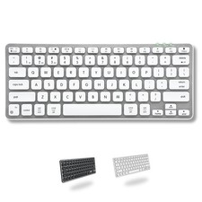 Compact Backlit Bluetooth Keyboard for Mac   Space-Saving, Rechargeable Multi...