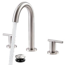 Brushed Nickel Bathroom Faucet 3 Hole, 8 Inch Widespread Bathroom Sink Faucet...