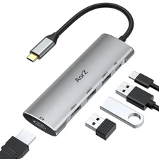 USB C Hub,USB C Hub Multiport Adapter 4K@60Hz 5 in 1 USBC to Hdmi Adapter