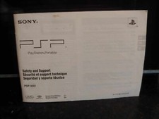 Sony PlayStation Portable PSP-3001 Safety Support Document Booklet Manual 2008