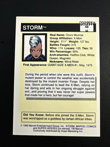 1990 Impel Marvel Universe Cards Pick and Complete your Set - Picture 45 of 146