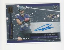 ANTOINE WESLEY BALTIMORE RAVENS 2019 UNPARRALLELED #248 AUTOGRAPHED CARD
