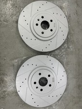ZZP Cross Drilled & Slotted 390mm Front Brake Rotors Cadillac CTS-V / Camaro ZL1