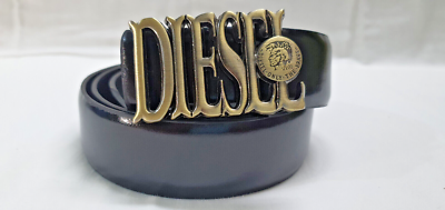 小物 2000s DIESEL logo buckle belt Vintage Diesel Seatbelt Buckle Belt Y2K Black Web Canvas