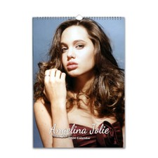 Young Angelina Jolie Full photo calendar 2026/27 personalised choose start