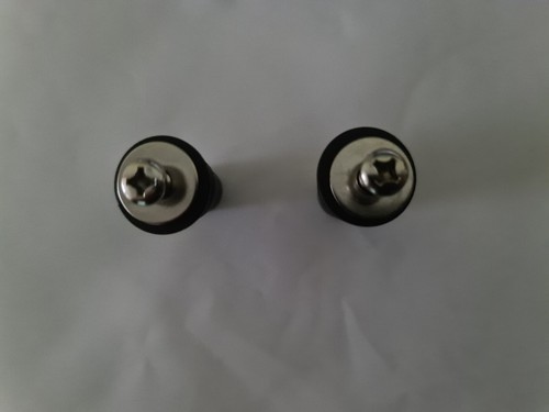 2× Toilet Seat Fixing-Top Fix Hinges Blind Hole Fittings Universal - Picture 5 of 6