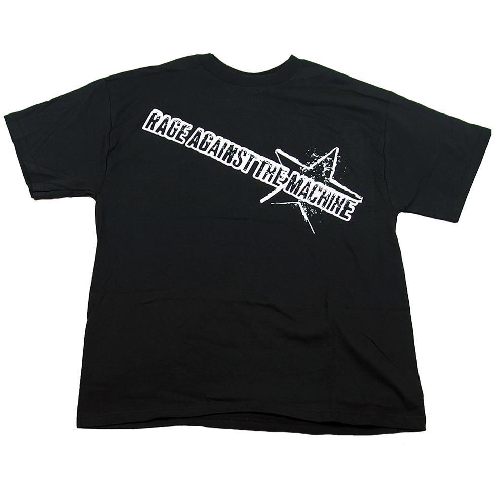 Vintage Rage Against The Machine Men's Distressed Star Logo T