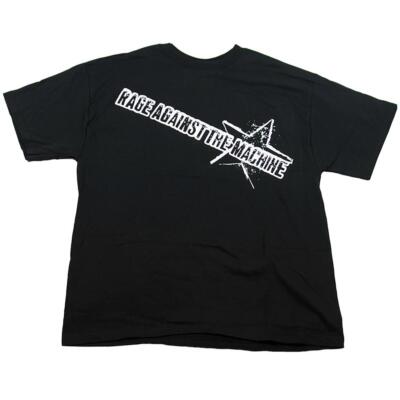 Vintage Rage Against The Machine Men's Distressed Star Logo T