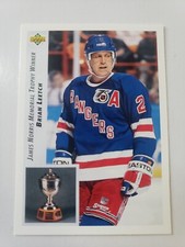 1992-93 Upper Deck Hockey #434 Brian Leetch Norris Trophy Winner