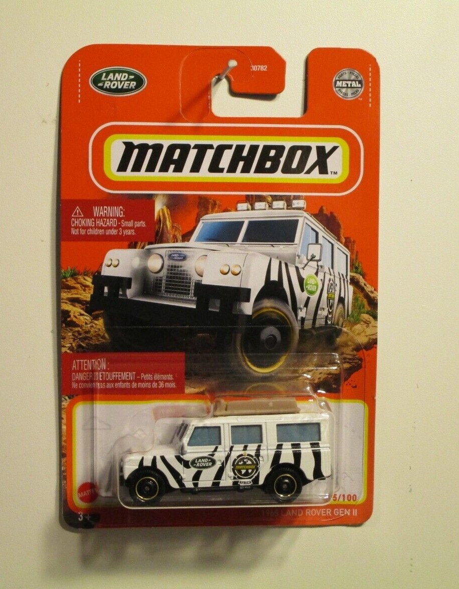 MATCHBOX 1965 '65 LAND ROVER GEN / GENERATION II SAFARI ZEBRA