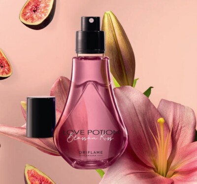 ORIFLAME LOVE POTION BLOSSOM KISS FRAGRANCE MIST pulpy fig lily blossom  vanilla UK