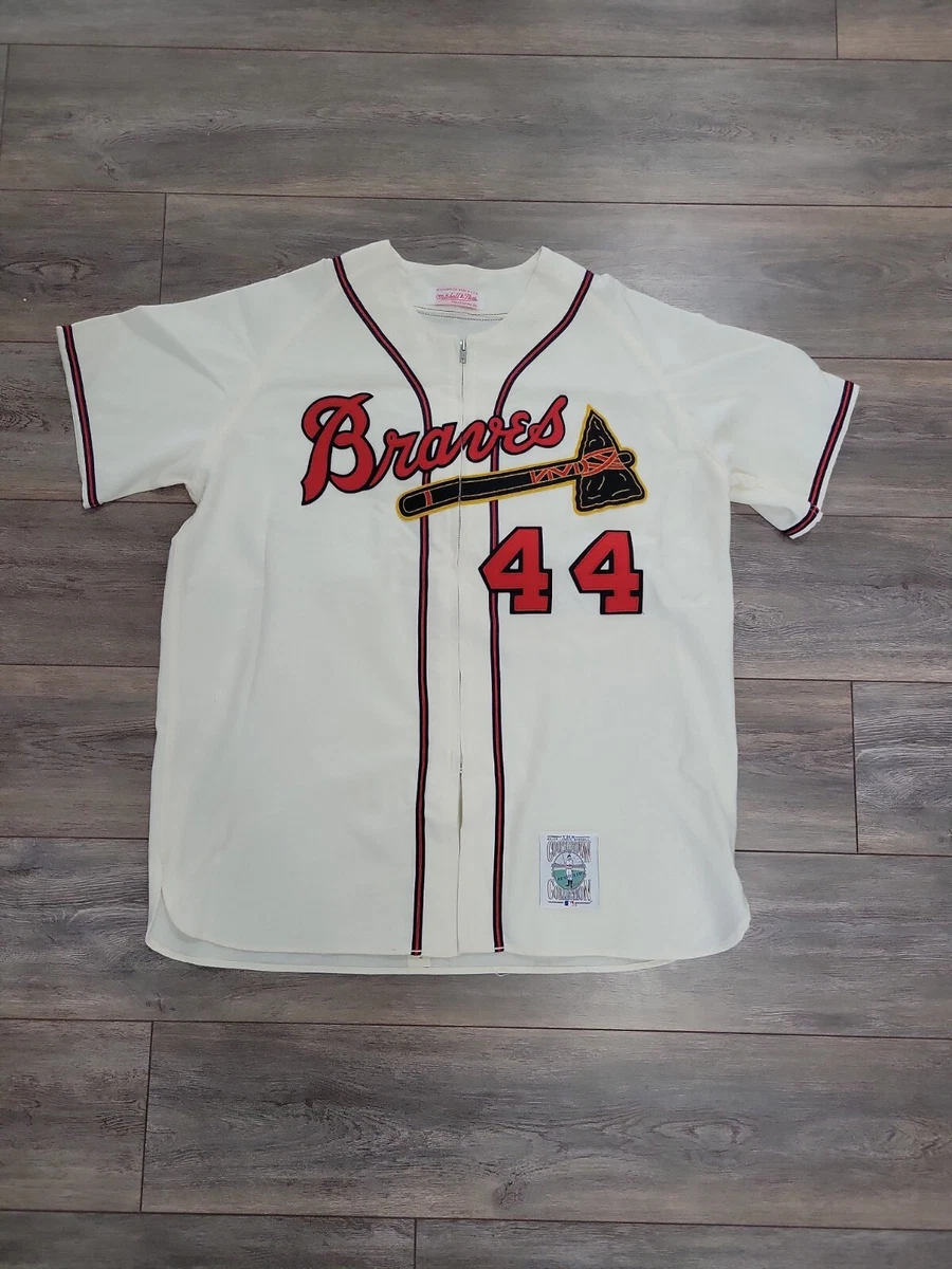 Hank aaron mitchell sales and ness jersey
