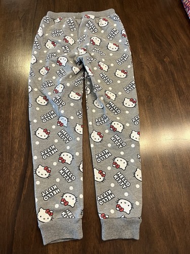 Hello Kitty Girls Sweatpants Red Gray 10 - Picture 5 of 5