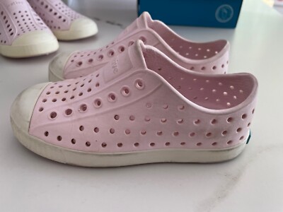 Native Jefferson kids Classic Slip On shoes Milk Pink Color 10