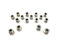 Stainless Brake Line Fitting Kit for 1/4" tube,  Inverted Flare (16 SAE Nuts)