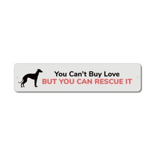 Dog Rescue Sign Rescuer Pet Lover Plaque Aluminum Metal Wall Decor Sign