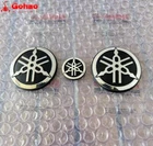 3pcs Silver 3D Tuning Fork Badges Emblems for YZF R1 R3 R6 Tmax Smax Nmax Xma
