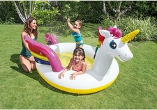 Kids Unicorn Swimming Pool Outdoor Garden Summer Family Activity Spray Pool 