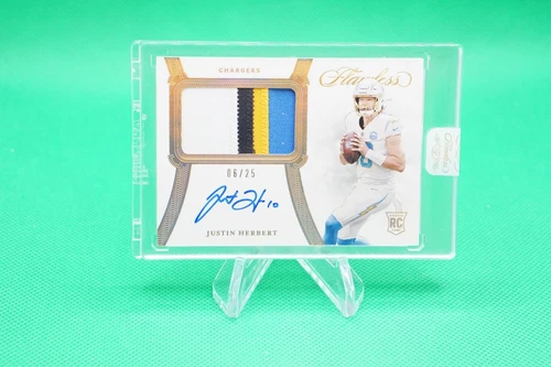 2020 Flawless Rookie Patch Autographs SP #6/25 #4 Justin Herbert RPA R6220J