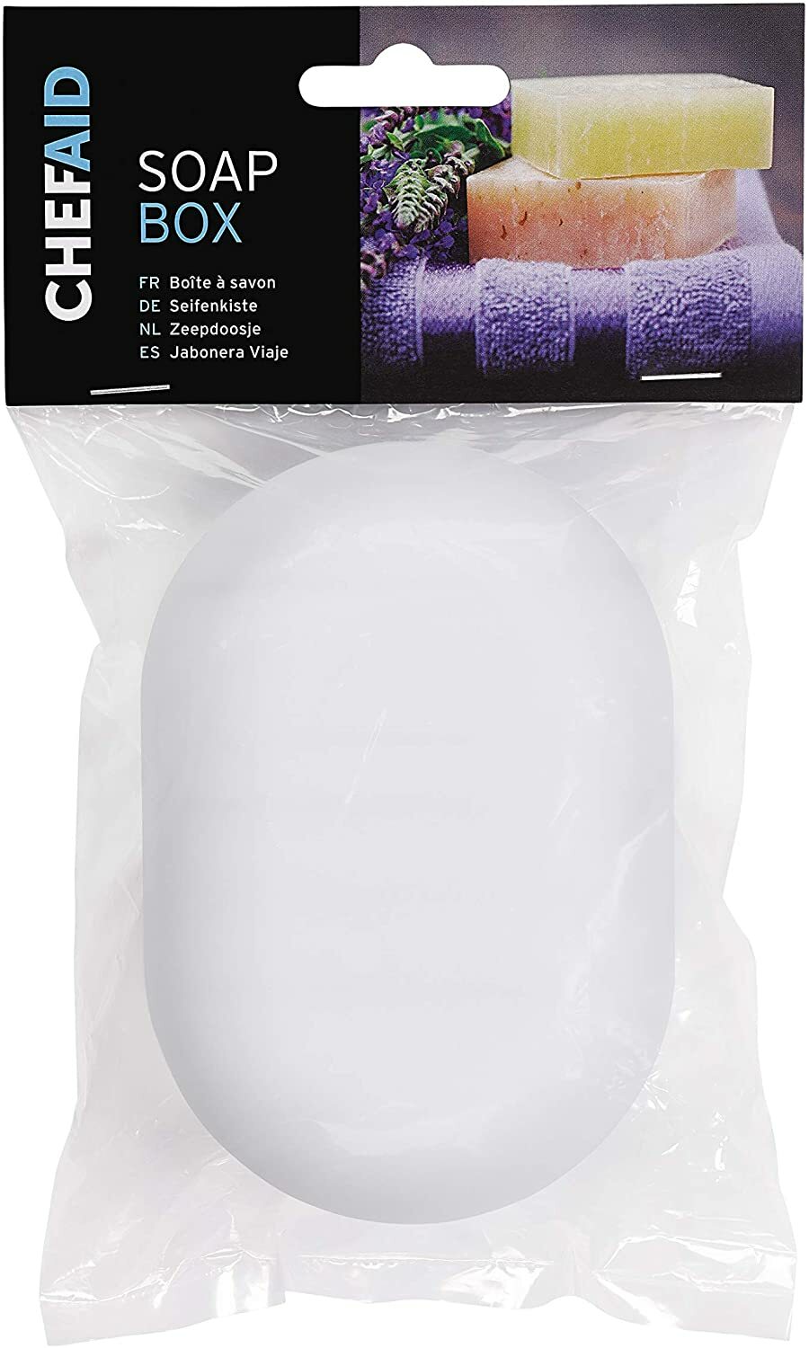 Chef Aid Soap Holder Travel Holiday Plastic Storage Box - White