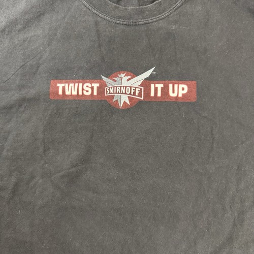 Camicia Vintage Smirnoff Uomo XL Twist It Up Promo Barcore Alcool Vodka - Foto 3 di 9