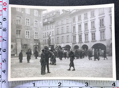 1945 Berne Switzerland Student Union Courtyard Outdoor Photo Snapshot