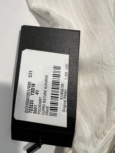 Saint Laurent mens loose fit linen Blend shirt. 40/15.5. $1290 - Picture 8 of 11