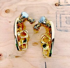 1961-64 Chevy Impala Convertible 24k Gold Plated Sun Visor Brackets 1961-64 Chevy Impala Convertible 24k Gold Plated Sun Visor Brackets